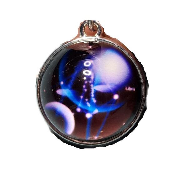 Creative Galaxy Zodiac Double-Sided Glass Orb Keychain - Picture 7 of 8